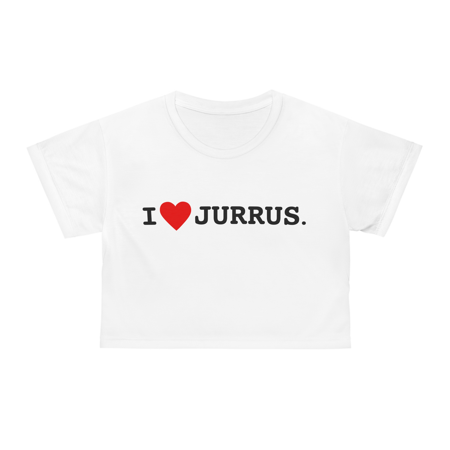 CROP JURRU LOVER WHITE TEE